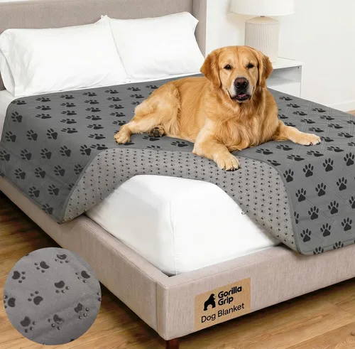 Miniatura 46 de GORILLA GRIP® Manta impermeable para perro, funda de sofá a prueba de fugas para perros, parte trasera de agarre de silicona, protege el sofá