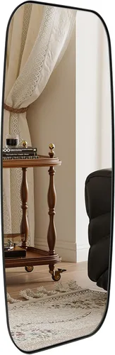 Miniatura 51 de ANDY STAR - Espejos ovalados negros para baño, espejo grande de 24x36 pulgadas con marco de metal negro mate oblongo para pared, espejo moderno
