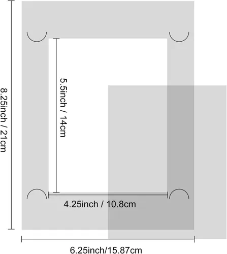 Miniatura 2 de Alfombrillas adhesivas antideslizantes flexibles para sellos, 2 alfombrillas de baja adherencia y 1 juego de amigos de mezcla, plantilla láser