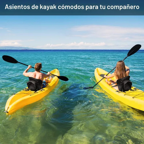 Miniatura 8 de HLOGREE Asientos de kayak: 1/2 pieza, cojín acolchado grueso con soporte de respaldo, compatible con canoa y Ocean Sup