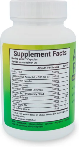 Miniatura 2 de Suplemento probiótico Lactobacillus Acidophilus, 60 cápsulas, soporte digestivo