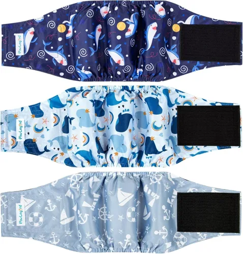 Miniatura 11 de Paw Legend - Pañales lavables para perro macho (3 unidades), L