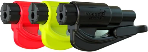 Miniatura 21 de resqme La herramienta original de escape de coche con llavero de emergencia, cortador de cinturón de seguridad 2 en 1 y rompeventanas, fabricado