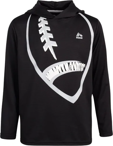 Miniatura 5 de RBX Conjunto deportivo para niños Sudadera térmica deportiva de 2 piezas con capucha y pantalones deportivos de tricot (talla 8-12)