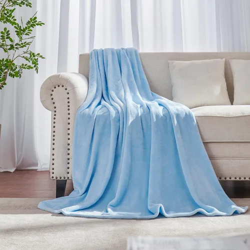 Miniatura 33 de Manta blanca de Navidad súper suave y acogedora para sofá o cama. Manta de microfibra de felpa ligera, 50x60 pulgadas Blanco