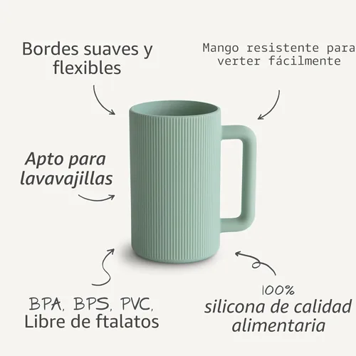 Miniatura 8 de Mushie - Taza de enjuague para baño de bebé 100% silicona de grado alimentario Taza de enjuague de champú y lavado corporal para niños