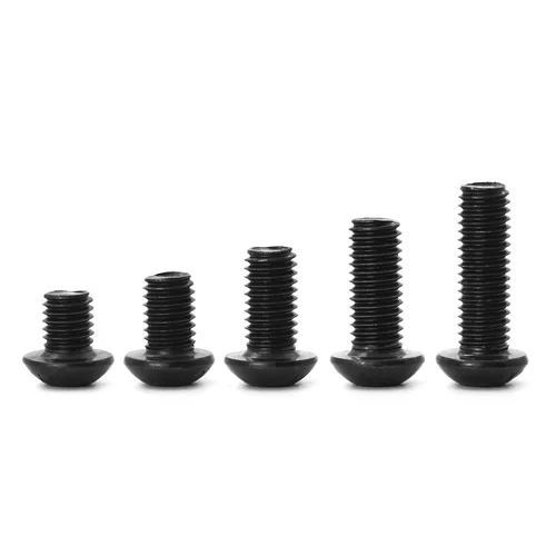 Miniatura 6 de Tornillos de cabeza de botón M8 x 0.394 in 0.472 in 0.630 in 0.787 in 0.984 in Tornillos de cabeza de botón Tornillos de acero de aleación de grado