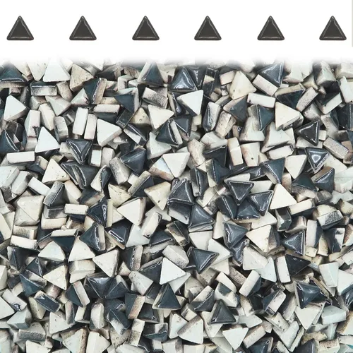 Miniatura 23 de Azulejos de mosaico azul claro, forma de gotas de lluvia, mosaico para manualidades a granel, 50 piezas de forma de lágrima, mosaico, azulejos