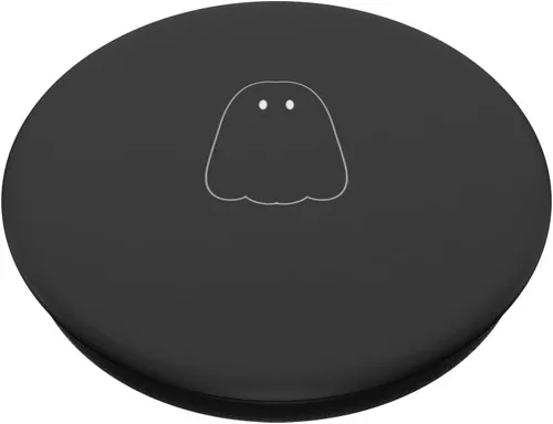 Miniatura 2 de Lindo fantasma de Halloween antracita PopSockets intercambiables PopGrip