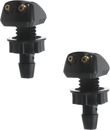 Boquillas de limpiaparabrisas delanteras para coche, kit de repuesto de rociador de agua para ventanas de auto de doble orificio, limpiaparabrisas