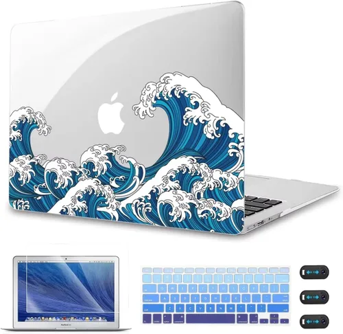 Miniatura 9 de CISSOOK Compatible con modelos de fundas para MacBook Air de 13 pulgadas: A1369 y A1466, versión anterior 2010-2017, carcasa rígida de plástico