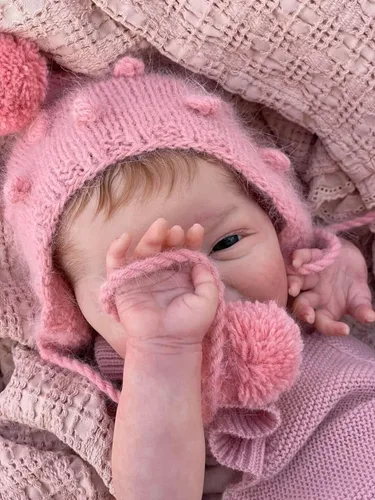 Miniatura 2 de cosheng Muñecas realistas de bebé Reborn de 20 pulgadas, juguete realista de silicona suave para recién nacidos a partir de 3 años
