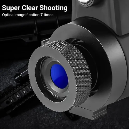 Miniatura 6 de Gafas monoculares de visión nocturna montadas en la cabeza con correa elástica para la cabeza, aumento predeterminado 7X, equipo NVG rango de 1148