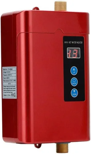 Miniatura 10 de Calentador de agua caliente instantáneo eléctrico de 110 V 3 KW, calentador de agua a pedido sin tanque con Rem0te Contr0l, frecuencia variable