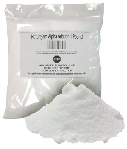 Naturejam Alfa Arbutin Powder Pure Skin Whitener Brightener Dark Spot Corrector, unifica el tono de la piel y ayuda con la hiperpigmentación (1