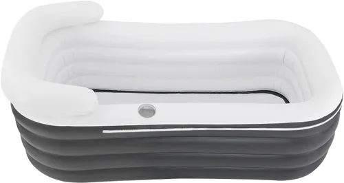 Miniatura 3 de Bañera inflable con bomba de aire eléctrica, bañera portátil para exteriores con inflado rápido y seguro, bañera de hielo para adultos de pie