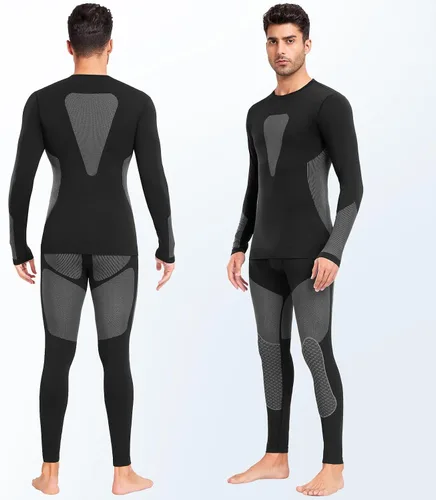 Miniatura 2 de SIMIYA Conjunto de ropa interior térmica para hombre, ropa interior larga para hombre, ropa interior larga para hombre, parte inferior superior