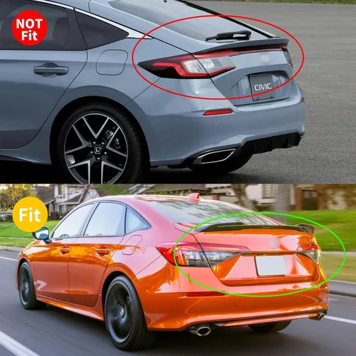 Miniatura 2 de Visera de ventana para Honda Civic 2022-2025, protectores de lluvia de canal exterior, escudos, deflector de ventilación, sombra, viento, humo