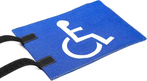 Miniatura 3 de Bandera de carrito de golf con correas, fácil de instalar, banderas para discapacitados para carrito de golf, bandera unisex para discapacitados
