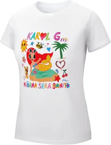 Miniatura 5 de Karols G Shirt Mananas seras Bonitos Camiseta para Mujer