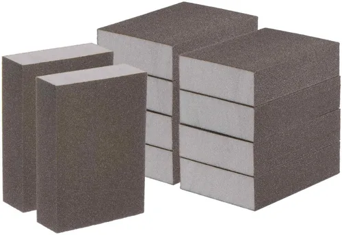Miniatura 10 de HARFINGTON Bloques de esponja de lijado de grano medio, bloque de lijado de espuma de grano 180-240 para pulir la cocina, paneles de yeso de madera