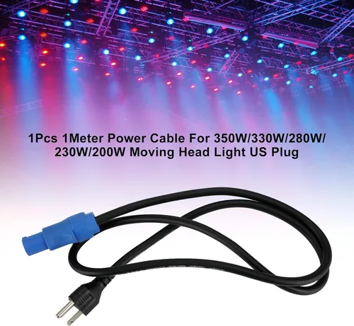 Miniatura 3 de Cable de alimentación de 3.3 ft para 350 W/330 W/280 W/230 W/200 W cabeza móvil enchufe de EE. UU