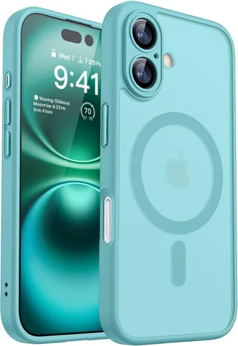 Miniatura 9 de CANSHN Funda magnética compatible con iPhone 17 Pro, mejorada [protección completa de la cámara] [compatible con Magsafe] [mate translúcido] funda
