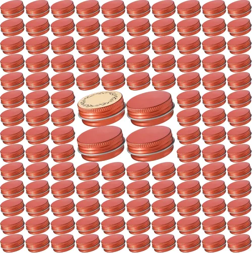 Miniatura 8 de 270 tarros de aluminio de 0.5 oz / 0.5 fl oz con tapa de rosca y etiquetas en blanco (azul lago) Bulk Value Pack, Extra Protection Against Dents