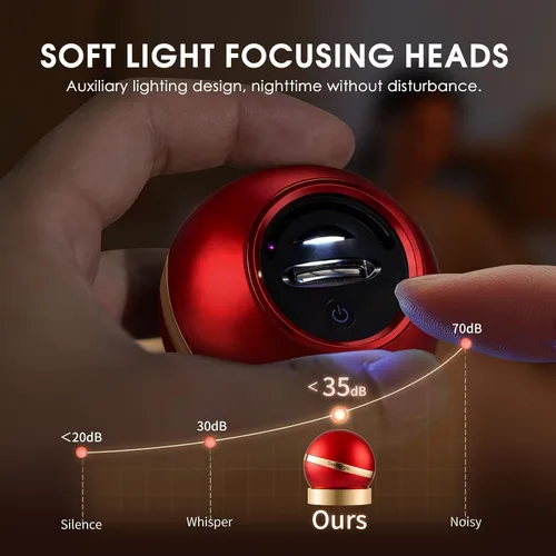 Miniatura 2 de Cortauñas eléctrico, 2 en 1, cortaúñas eléctrico automático con luz LED, 2 velocidades, recortador de uñas de regalo para adultos mayores estudiantes