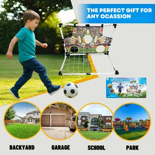 Miniatura 2 de Portería de fútbol para niños para patios traseros Juego de portería de fútbol para exteriores e interiores para niños y niñas de 2 a 8 años Red