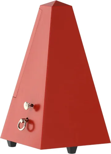 Miniatura 7 de Wittner 903558 Metrónomo de carcasa de plástico con campana, rojo oscuro