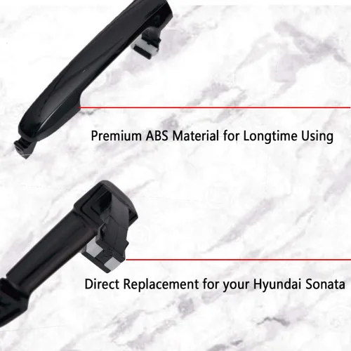 Miniatura 5 de Manija de puerta compatible con Hyundai Sonata 2005 2006 2007 2008 2009 2010 82651-3K000 826513K000 exterior exterior negro delantero lado