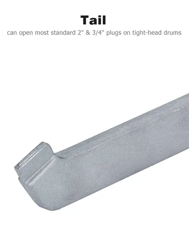Miniatura 5 de Mellbree - Llave de tapón de aluminio - Herramienta para abrir barriles de galones de 10, 15, 20, 30, 50, 55 galones - Se ajusta a tapas de bung