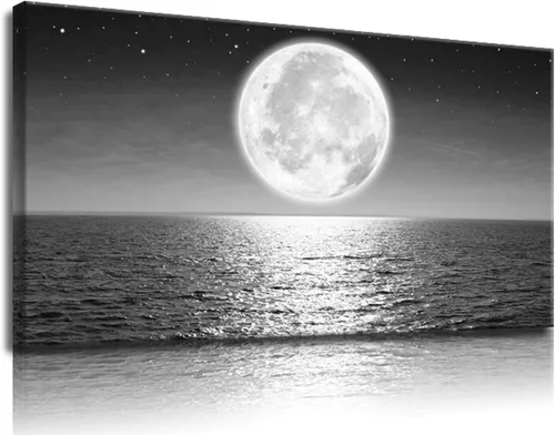 Miniatura 7 de Bamdeya Sunset Beach Canvas Wall Art Coastal Picture Tropical Artwork Ocean Decor Seascape Paintings Landscape Prints Framed for Bedroom Living Room