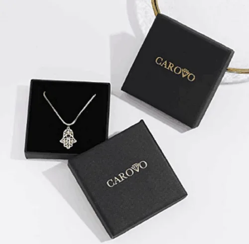 Miniatura 9 de CAROVO Pulseras de oro para mujer, pulseras chapadas en oro de 14 quilates para mujer, conjuntos de pulseras delicadas de espiga con clip de papel