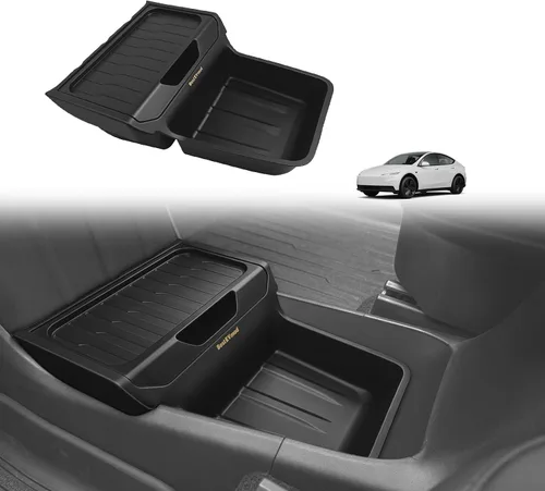Miniatura 13 de BestEvMod Bandeja organizadora de consola central inferior compatible con Kia EV6 2022-2026, caja de almacenamiento de accesorios interiores