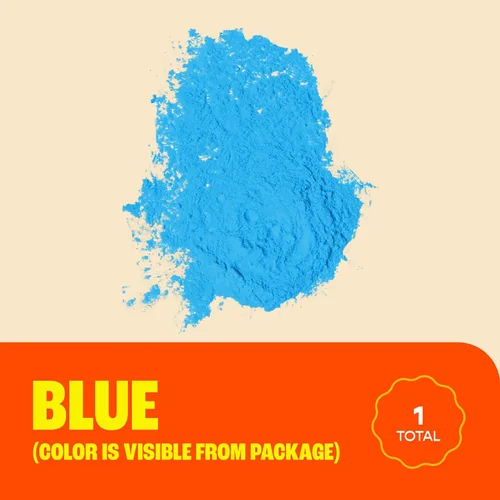 Miniatura 3 de Chameleon Colors Polvo azul para revelación de género, 2 bolsas de 5 libras, color azul vibrante, para bebé, bolsas de fácil apertura, fácil