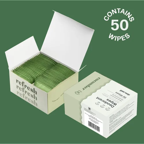 Miniatura 6 de Dew Well Toallitas desodorantes – Toallitas de viaje envueltas individualmente – Artículos de tocador de viaje para llevar – Fórmula desodorante
