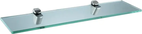 Miniatura 9 de XVL Estante de cristal de baño de 14 pulgadas, níquel cepillado GS3003A