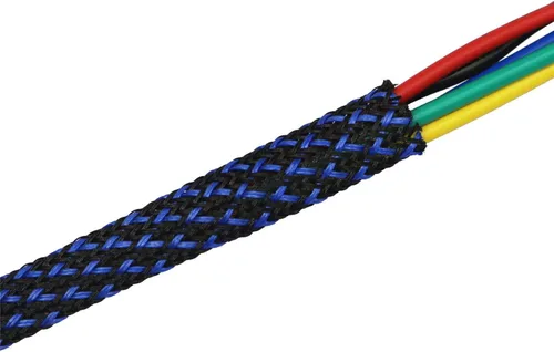 Miniatura 20 de Funda de cable de alambre expandible PET de 30 pies (1/2 pulgada, negro)