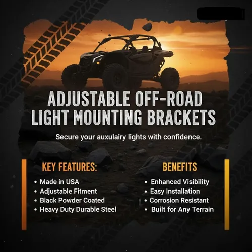 Miniatura 5 de Soporte de barra de luz LED ajustable de 42 pulgadas compatible con: Can-Am Maverick X3