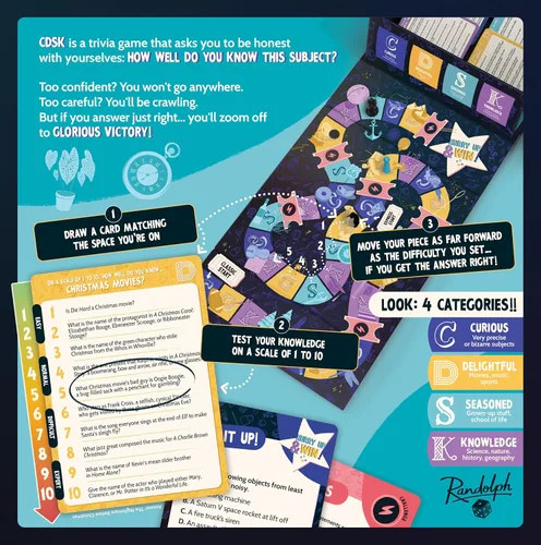 Miniatura 2 de Randolph CDSK Divertido juego de fiesta de trivia para adolescentes y adultos Ideal para noches de juego y grupos grandes Desafío de dos