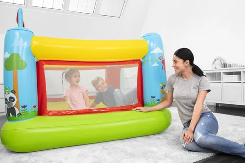 Miniatura 4 de Saltador inflable Fisher-Price Bouncetastic Casa de rebote para interior y exterior para niños Ideal para niños de 3 años en adelante