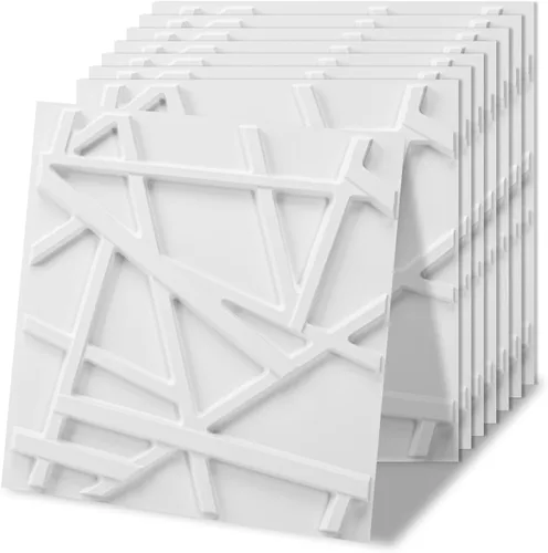 Miniatura 9 de Art3d Paneles de pared 3D de PVC blanco - 32 pies cuadrados de elegante decoración de pared para espacios domésticos y comerciales