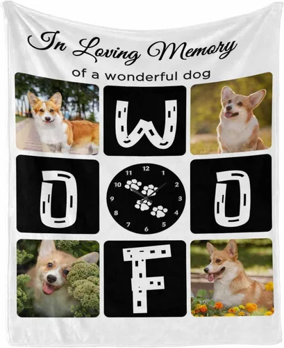 Miniatura 20 de Manta personalizada con foto de perro, mantas con imagen personalizada para amantes de los perros, manta personalizada para regalos con mis propias