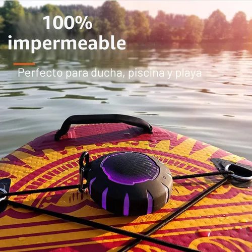 Miniatura 5 de HEYSONG Altavoz Bluetooth impermeable para ducha, duradero y portátil con sonido claro, ideal para ducha, piscina, playa y kayak, gran regalo