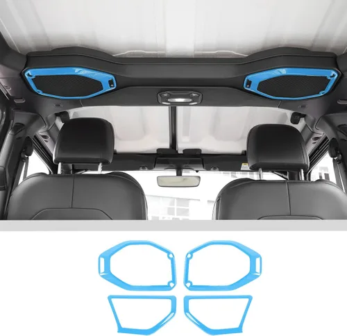 Miniatura 14 de Voodonala Para Wrangler JL JT Altavoz Recorte de audio en la parte superior y una moldura de pilar compatible con Jeep Wrangler 2018-2023 JL JLU