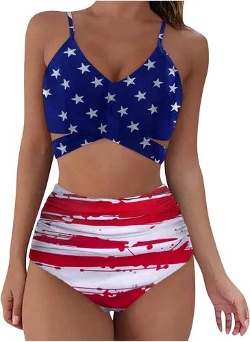 Shorts Bathing Suit Women Pieces Neck Women Flower Swimwear Two V Swimsuit Beachwear Bikini Print 1x Swimsuit for