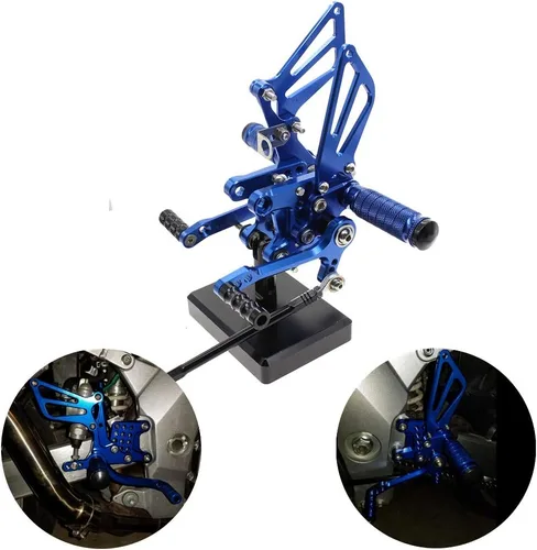 Miniatura 12 de PROCNC Estriberas traseras de aluminio para motocicleta Reposapiés Estriberas traseras Apoyapiés Compatible con Suzuki GSXR1000 2000 2001 2002 2003