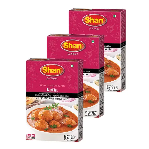 Miniatura 338 de Shan Korma Recipe and Seasoning Mix 1.76 oz (50g) - Spice Powder for Traditional Meat in Yogurt Sauce - Suitable for Vegetarians - Airtight Bag in a